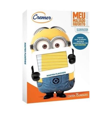 Cremer Minions Hastes Flexíveis C/75 Menor preço em Cremer Minions Hastes Flexíveis C/75