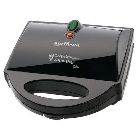 Crepeira Britânia Six, Chapas Antiaderentes, Preta Menor preço em Crepeira Britânia Six, Chapas Antiaderentes, Preta