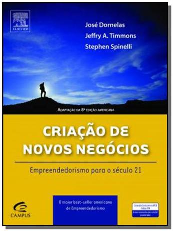 Criacao de novos negocios: empreendedorismo para01 - Grupo elsevier Menor preço em Criacao de novos negocios: empreendedorismo para01 - Grupo elsevier