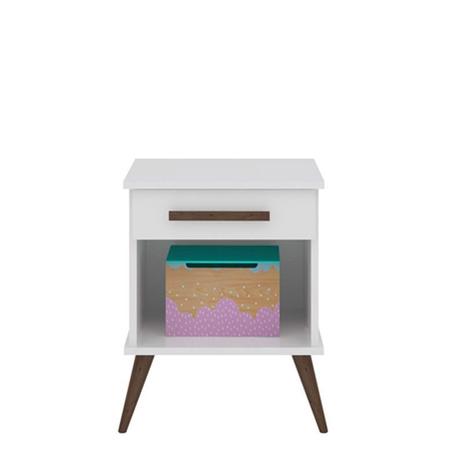 Criado Mudo Infantil Gabi 100 MDF Branca Acetinado - Phoenix - Phoenix baby Menor preço em Criado Mudo Infantil Gabi 100 MDF Branca Acetinado - Phoenix - Phoenix baby