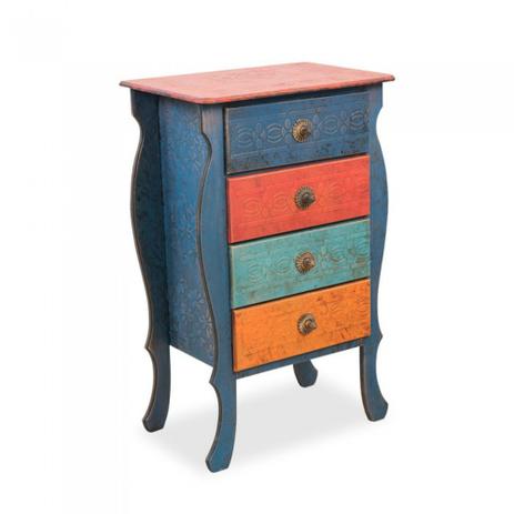Criado-Mudo Madri c/ Quatro Gavetas Barroco Criado Mudo Vintage Retrô Provençal balcão mesa quarto - Casa gaúcha Menor preço em Criado-Mudo Madri c/ Quatro Gavetas Barroco Criado Mudo Vintage Retrô Provençal balcão mesa quarto - Casa gaúcha