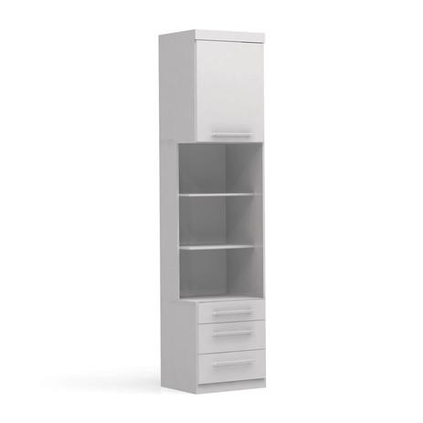 Criado Mudo Modulado Smart Em MDF A527 Branco Kappesberg Menor preço em Criado Mudo Modulado Smart Em MDF A527 Branco Kappesberg
