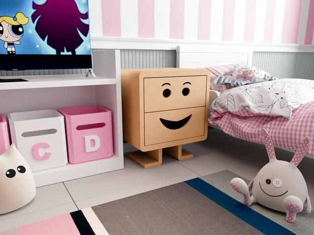 Criado Mudo Para Quarto Infantil 2 Gavetas Madeira Mdf - Arte moderna decor Menor preço em Criado Mudo Para Quarto Infantil 2 Gavetas Madeira Mdf - Arte moderna decor