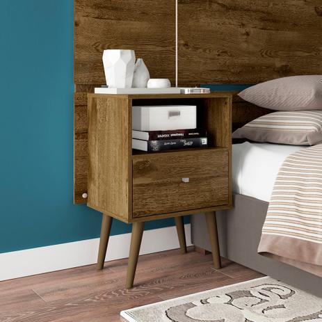Criado Mudo Quarto Cama Retro com Gaveta Madeira Rustica - Moveis bechara Menor preço em Criado Mudo Quarto Cama Retro com Gaveta Madeira Rustica - Moveis bechara