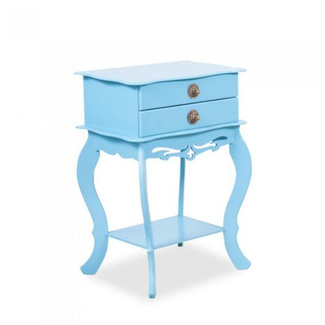 Criado-Mudo Roma c/ Duas Gavetas Azul Criado Mudo Vintage Retrô Provençal balcão mesa de quarto - Casa gaúcha Menor preço em Criado-Mudo Roma c/ Duas Gavetas Azul Criado Mudo Vintage Retrô Provençal balcão mesa de quarto - Casa gaúcha