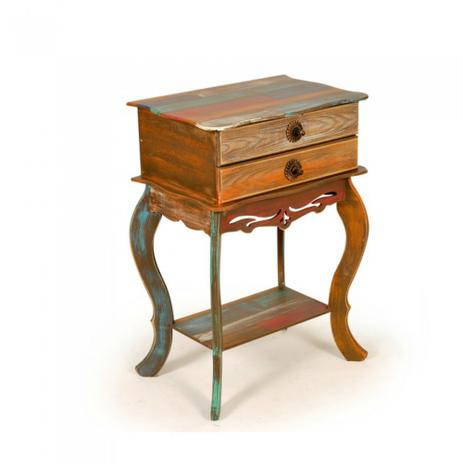 Criado-Mudo Roma c/ Duas Gavetas Demolição Criado Mudo Vintage Retrô Provençal balcão mesa quarto - Casa gaúcha Menor preço em Criado-Mudo Roma c/ Duas Gavetas Demolição Criado Mudo Vintage Retrô Provençal balcão mesa quarto - Casa gaúcha