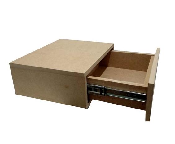 Menor preço em Criado mudo suspenso c/ 1 gaveta  35x13x30 MDF CRU - Virtude móveis