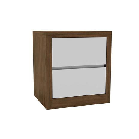 Criado-mudo Tw41 L: 54 x A: 58 x P: 45 Nb - Nobre Com Branco Brilho Dalla Costa Menor preço em Criado-mudo Tw41 L: 54 x A: 58 x P: 45 Nb - Nobre Com Branco Brilho Dalla Costa