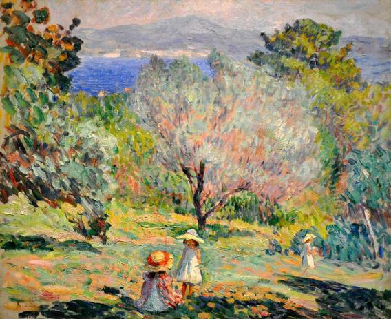 Crianças ao Mediterrâneo - Henri Lebasque - Tela 50x61 Para Quadro - Santhatela é boa?