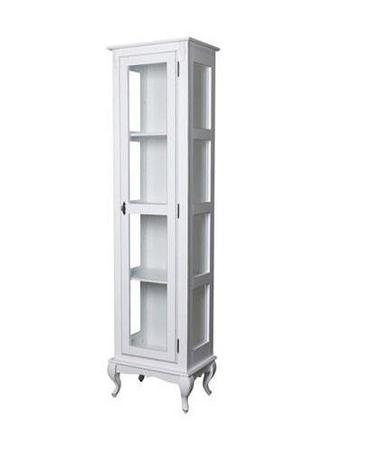 Cristaleira 1 Porta E 3 Prateleiras Cor Branco Provençal Móveis Linz Menor preço em Cristaleira 1 Porta E 3 Prateleiras Cor Branco Provençal Móveis Linz