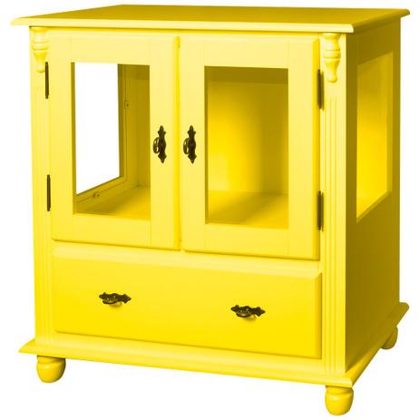 Cristaleira Baixa Lateral 2 Portas de Vidro 1 Gaveta - M550312 - Linz é boa?
