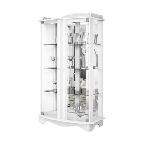 Cristaleira Charme Branco Acetinado - Imcal Menor preço em Cristaleira Charme Branco Acetinado - Imcal