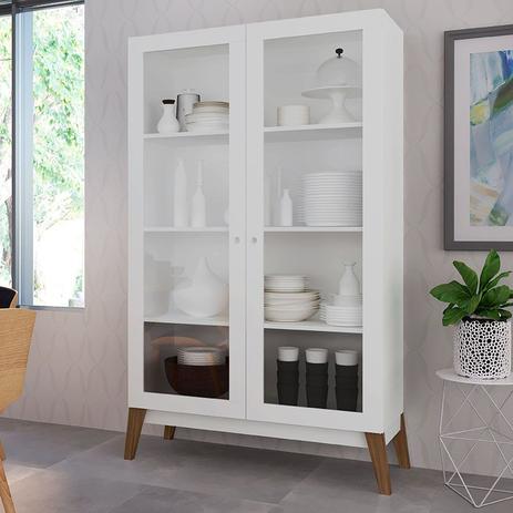 Cristaleira com 2 Portas de Vidro Retrô Brilho GenialFlex Menor preço em Cristaleira com 2 Portas de Vidro Retrô Brilho GenialFlex
