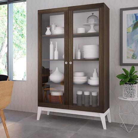 Cristaleira com 2 Portas de Vidro Retrô Fosco GenialFlex Menor preço em Cristaleira com 2 Portas de Vidro Retrô Fosco GenialFlex