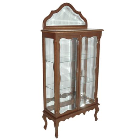 Cristaleira em Madeira Clássica Vitoriano Fundo Espelhado - Prime home decor Menor preço em Cristaleira em Madeira Clássica Vitoriano Fundo Espelhado - Prime home decor