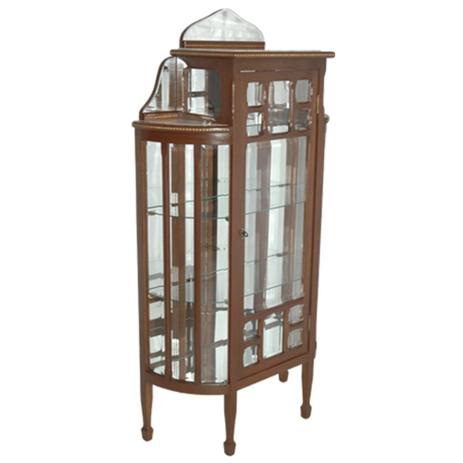 Cristaleira em Madeira Fundo Espelhado Estilo Vitoriano - Prime home decor Menor preço em Cristaleira em Madeira Fundo Espelhado Estilo Vitoriano - Prime home decor