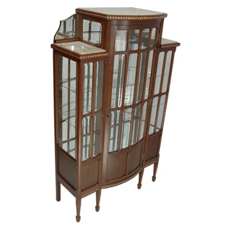 Cristaleira Estilo Vitoriana em Madeira Fundo Espelhado - Prime home decor Menor preço em Cristaleira Estilo Vitoriana em Madeira Fundo Espelhado - Prime home decor