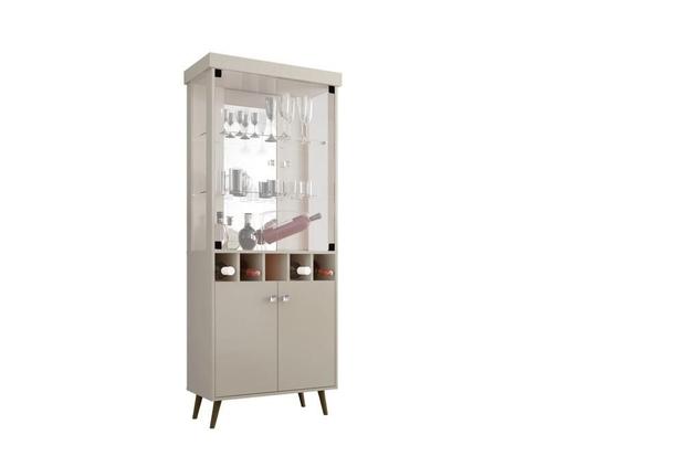 Cristaleira RetrO Monza 2 Portas Off White - Móveis bechara é boa?