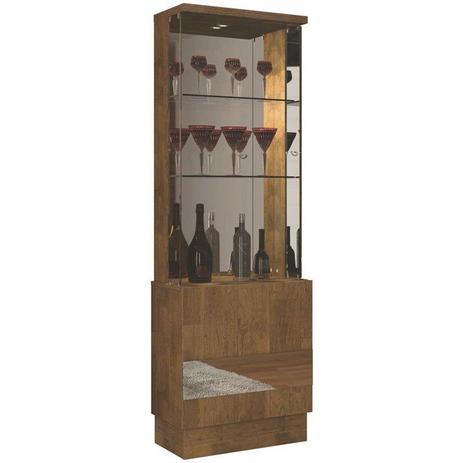 Menor preço em Cristaleira Vina com 01 Porta Espelhada Demolição - DJ Móveis