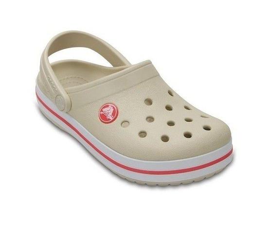 crocs rosa e branco