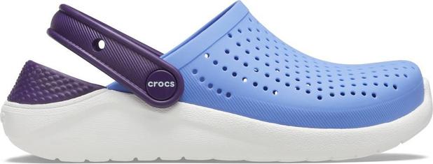 crocs literide clog azul e rosa