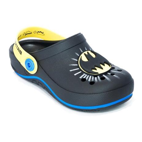 Crocs Masc Liga Da Justiça Preto/Amarelo/Azul 22507 - Grendene - Babuche /  Clog Infantil - Magazine Luiza