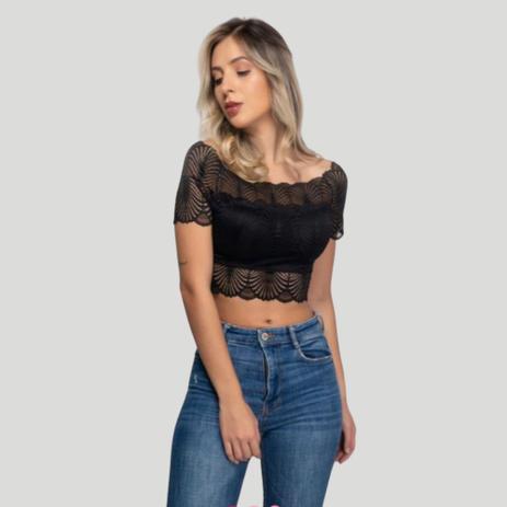 blusa top cropped ciganinha