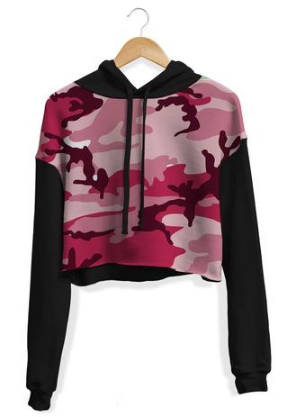 cropped moletom camuflado