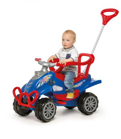 Cross Turbo Carrinho Passeio Quadriciclo Pedal Calesita Azul Menor preço em Cross Turbo Carrinho Passeio Quadriciclo Pedal Calesita Azul