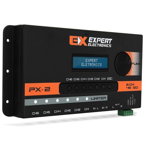 Crossover Expert Eletronics PX-2 6 Canais Processador Áudio Digital 28 Frequências Equalização Menor preço em Crossover Expert Eletronics PX-2 6 Canais Processador Áudio Digital 28 Frequências Equalização