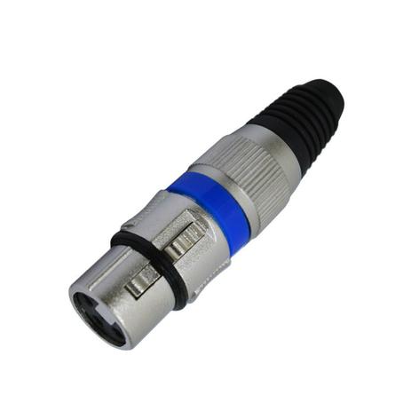 CSR - Conector XLR Femea de Linha 3 polos Q33BK Menor preço em CSR - Conector XLR Femea de Linha 3 polos Q33BK