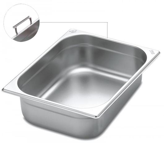 Cuba aço inox 1/2 65mm com alças móveis tramontina (61063060) Menor preço em Cuba aço inox 1/2 65mm com alças móveis tramontina (61063060)