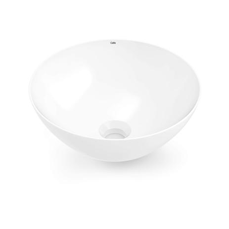 Cuba Apoio Redonda sem Mesa 35cm Design D1 Celite Branco Menor preço em Cuba Apoio Redonda sem Mesa 35cm Design D1 Celite Branco