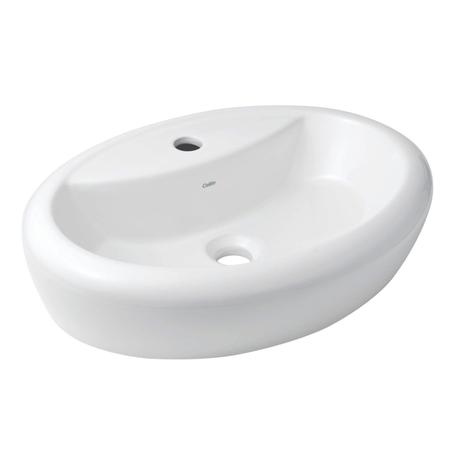 Cuba de Apoio 51cmx39cm com Furo Central sem Ladrão Basic R5 Celite Branco Menor preço em Cuba de Apoio 51cmx39cm com Furo Central sem Ladrão Basic R5 Celite Branco