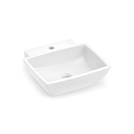 Cuba de Apoio com Mesa Quadrada Suíte 45x44,5cm Branca - Roca Menor preço em Cuba de Apoio com Mesa Quadrada Suíte 45x44,5cm Branca - Roca