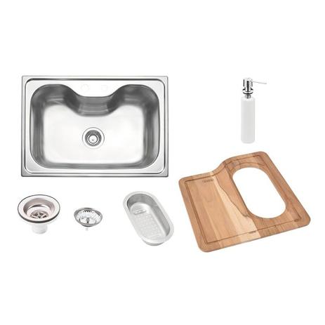 Cuba de sobrepor aço inox com acessórios 68x50cm - Tramontina é boa?