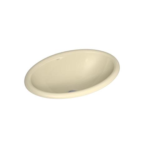 Cuba de Sobrepor Oval 31x44cm Creme - Deca Menor preço em Cuba de Sobrepor Oval 31x44cm Creme - Deca