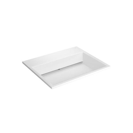Cuba de Sobrepor para Lavatório com Mesa E Válvula Oculta 55x45cm Branca - Deca Menor preço em Cuba de Sobrepor para Lavatório com Mesa E Válvula Oculta 55x45cm Branca - Deca