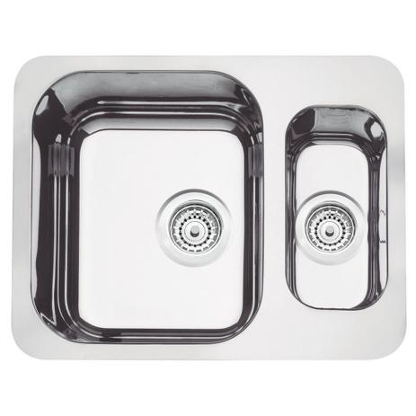 Cuba Dupla Auxiliar Inox 58X45 1C1/2 Alto Brilho c/válvula de Ø 4 1/2” Tramontina Menor preço em Cuba Dupla Auxiliar Inox 58X45 1C1/2 Alto Brilho c/válvula de Ø 4 1/2” Tramontina