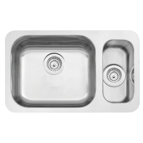 Cuba Dupla Auxiliar Inox 64X39 1C1/2 Acetinado c/válvula de Ø 4 1/2” Tramontina Menor preço em Cuba Dupla Auxiliar Inox 64X39 1C1/2 Acetinado c/válvula de Ø 4 1/2” Tramontina
