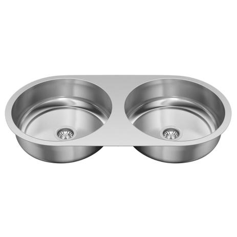 Cuba Dupla De Embutir GhelPlus Premium RD 2C Inox Alto Brilho Menor preço em Cuba Dupla De Embutir GhelPlus Premium RD 2C Inox Alto Brilho