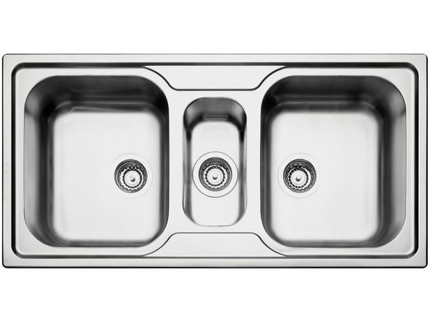 Cuba Dupla e Auxiliar de Sobrepor para Cozinha - Tramontina Inox Retangular 100x50cm Prime Marea Menor preço em Cuba Dupla e Auxiliar de Sobrepor para Cozinha - Tramontina Inox Retangular 100x50cm Prime Marea