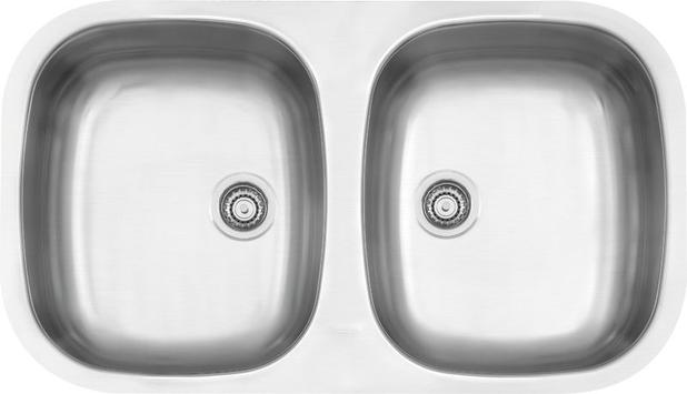 Cuba Dupla Inox Acetinado 77x40cm 34BL Tramontina 94030102 Menor preço em Cuba Dupla Inox Acetinado 77x40cm 34BL Tramontina 94030102