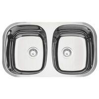 Cuba Dupla Inox Alto Brilho 77x40cm 34BL Tramontina 94030207 Menor preço em Cuba Dupla Inox Alto Brilho 77x40cm 34BL Tramontina 94030207