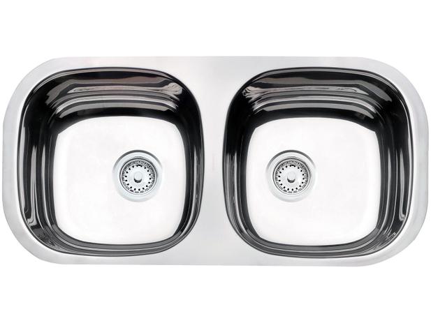 Cuba Dupla para Cozinha Tramontina Inox - Retangular 78x39,8cm Perfecta Isis Menor preço em Cuba Dupla para Cozinha Tramontina Inox - Retangular 78x39,8cm Perfecta Isis