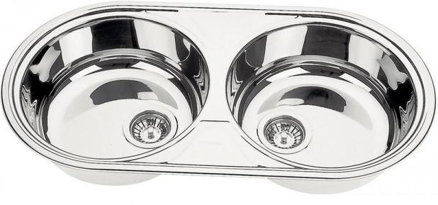Cuba Dupla Redonda Inox Acetinado 84x44cm Tramontina 94035103 Menor preço em Cuba Dupla Redonda Inox Acetinado 84x44cm Tramontina 94035103