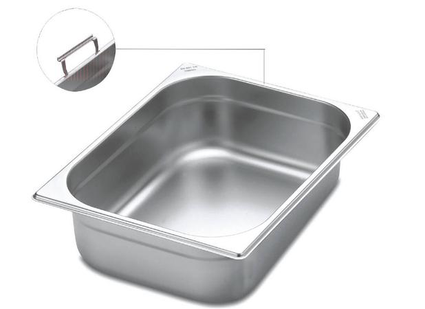 Cuba Gastronômica GN 1/2 x 100 mm Aço Inox com Alças Móveis Tramontina - TMT 033 Menor preço em Cuba Gastronômica GN 1/2 x 100 mm Aço Inox com Alças Móveis Tramontina - TMT 033