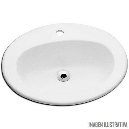 Cuba incepa/ celite sobrepor oval 52x44,5 branco Menor preço em Cuba incepa/ celite sobrepor oval 52x44,5 branco
