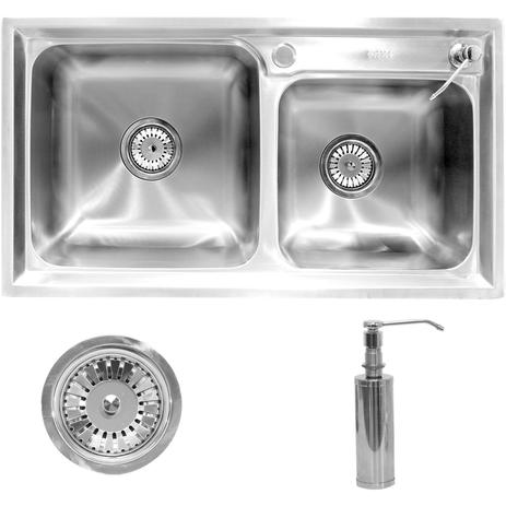 Cuba Inox Dupla Pia Cozinha Gourmet com Acessórios - Nagano é boa?