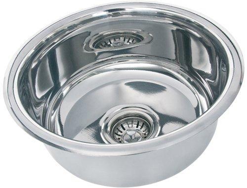 Cuba Inox Redonda 30cm Tecnocuba com válvula 3.1/2'' Menor preço em Cuba Inox Redonda 30cm Tecnocuba com válvula 3.1/2''